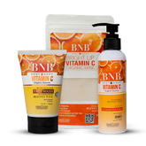 BNB Bright up Vitamin C KIT ( Face wash 120ml + Polisher 200ml + Mask 120gm)